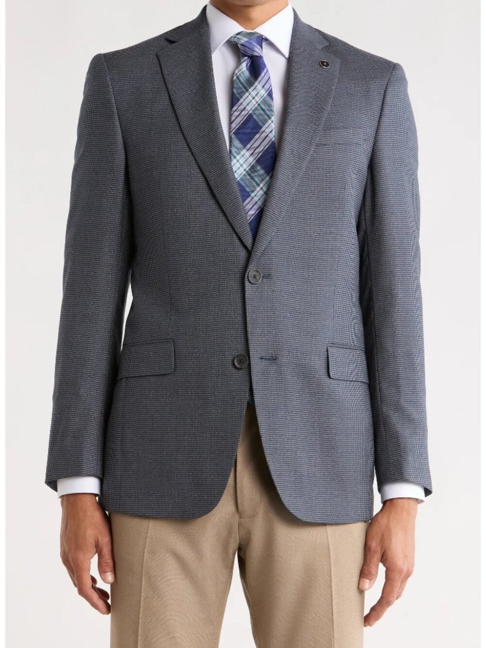 No Ordinary Joe by Ted Baker Jake X Wool Sport Coat in Grey Blue